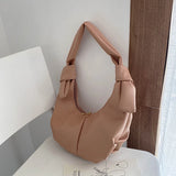 Women's Summer Half Moon Underarm Bag Casual Large Capacity Handbag