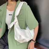 Women's Summer Half Moon Underarm Bag Casual Large Capacity Handbag