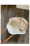 Summer Canvas Splicing Shoulder Tote Bags