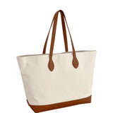 Summer Canvas Splicing Shoulder Tote Bags