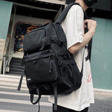 Women's Nylon Gothic School Backpack Motorcycle Rucksack