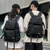 Women's Nylon Gothic School Backpack Motorcycle Rucksack