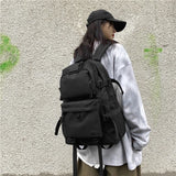 Women's Harajuku Oxford Gothic School Backpack - Large Capacity
