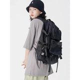 Women's Harajuku Oxford Gothic School Backpack - Large Capacity