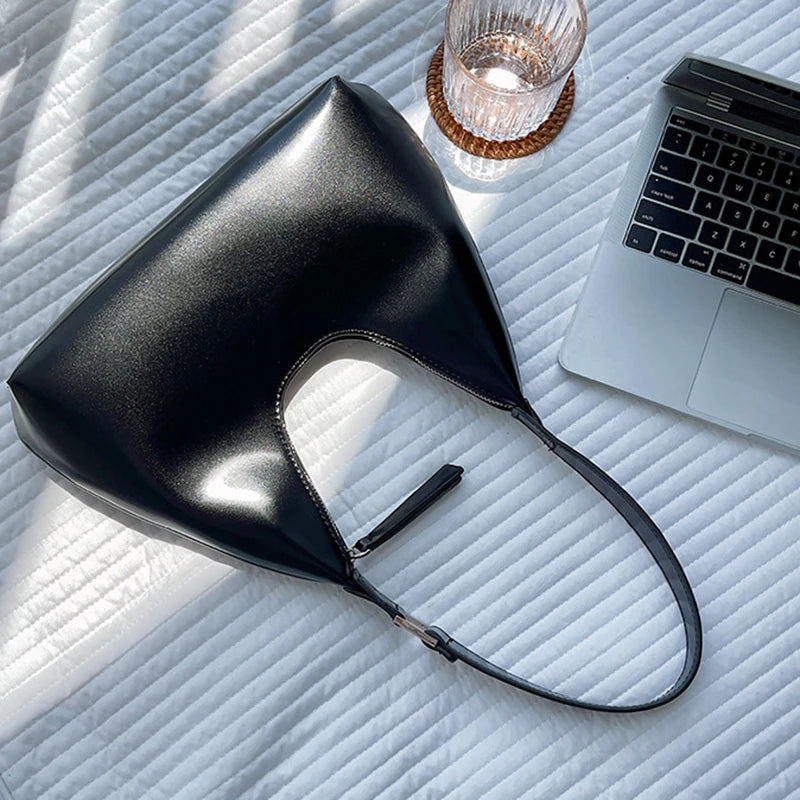 Small Shoulder Bag PU Leather Casual Handbag for Women