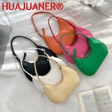 Small Shoulder Bag PU Leather Casual Handbag for Women