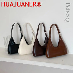 Small Shoulder Bag PU Leather Casual Handbag for Women