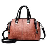 Women's Soft Leather Handbag Large Capacity Shoulder Bag