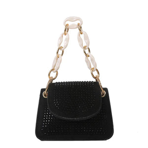 Women's Mini Bag Chain Messenger Diamond Small Square Bag