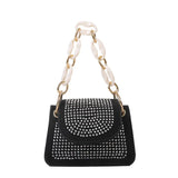 Women's Mini Bag Chain Messenger Diamond Small Square Bag