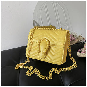 Women's Embroidered Chain Bag, Large Capacity Single Shoulder Messenger Bag