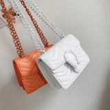 Women's Embroidered Chain Bag, Large Capacity Single Shoulder Messenger Bag