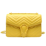 Women's Embroidered Chain Bag, Large Capacity Single Shoulder Messenger Bag