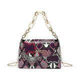 Serpentine Chain Crossbody Bag Small Handbag Top-handle Purse