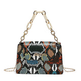 Serpentine Chain Crossbody Bag Small Handbag Top-handle Purse