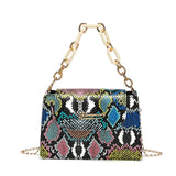 Serpentine Chain Crossbody Bag Small Handbag Top-handle Purse