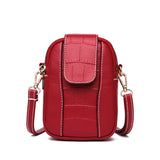 Women's Crossbody Messenger Bag Flap Small Shoulder PU Leather Phone Purse