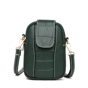 Women's Crossbody Messenger Bag Flap Small Shoulder PU Leather Phone Purse