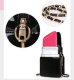 Lipstick Shape Crossbody Bag Women's Party Purse