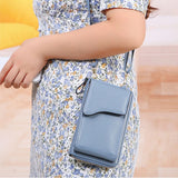 Women's PU Shoulder Bag Crossbody Purse Clutch Wallet Phone Bag