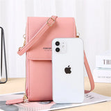 Small Crossbody Bag for Women Soft Leather Wallet Touch Screen Cell Phone Purse
