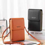 Small Crossbody Bag for Women Soft Leather Wallet Touch Screen Cell Phone Purse