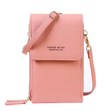 Small Touch Screen Shoulder Bag Soft Leather Wallets