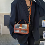 Women's Lingge Handbag Purse Shoulder Bag