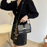 Women's Lingge Handbag Purse Shoulder Bag