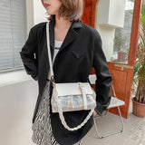 Tweed Flap Cross-Body Bag Women's Bag Bolsos
