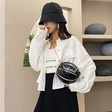 Women's Basketball Shoulder Bag Teenagers Crossbody Handbag