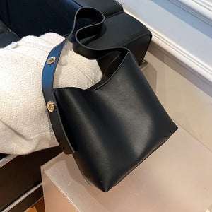 Women's Bucket Bag Soft Pu Leather Crossbody Shoulder Tote High Capacity