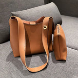 Women's Bucket Bag Soft Pu Leather Crossbody Shoulder Tote High Capacity