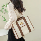 Canvas Crossbody Bags for Women Large Capacity Travel Shoulder Bag