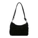 Women's Casual Plaid Cloth Shoulder Bag Large Capacity