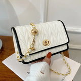 Small Square Shoulder Crossbody Bag Chain Winter Style