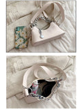 Women's Chain Handbags Pu Leather Shoulder Bags Solid Handbag Totes