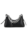 Women's Chain Handbags Pu Leather Shoulder Bags Solid Handbag Totes
