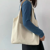 Large Capacity Canvas Shoulder Bag Harajuku Tote
