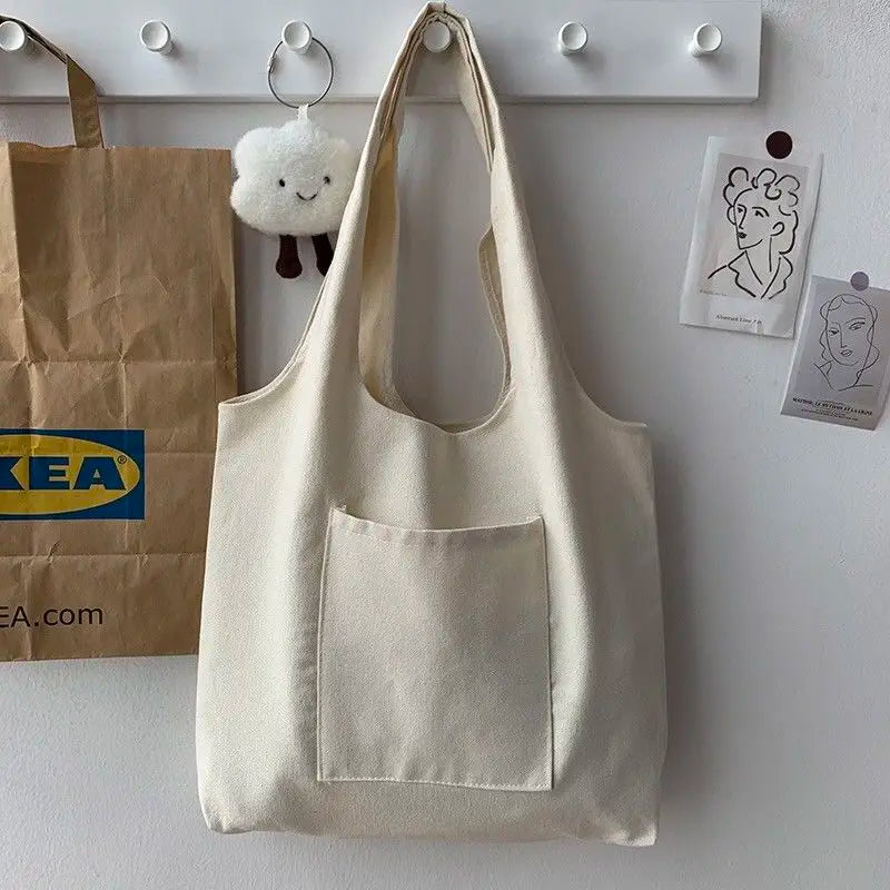 Large Capacity Canvas Shoulder Bag Harajuku Tote