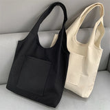 Women's Large Capacity Canvas Shoulder Bag Shopper Handbag