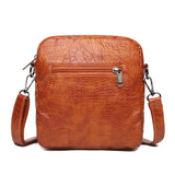 Women's Crossbody Bag High PU Leather Shoulder Zipper Messenger Casual