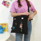 Canvas Crossbody Bag for Women Tote Shopper Shoulder Handbag