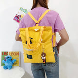 Canvas Crossbody Bag for Women Tote Shopper Shoulder Handbag