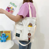 Canvas Crossbody Bag for Women Tote Shopper Shoulder Handbag