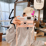 Camera Shape Shoulder Bag Women Chain Bow Crossbody Bag