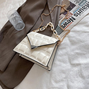 Small Square Crossbody Bag Chain Western Style for Women