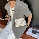 Small Square Crossbody Bag Chain Western Style for Women