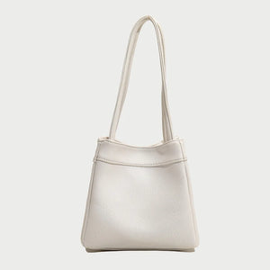 Vintage Leather Bucket Shoulder Bag for Women Handbag