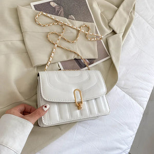 Women's Pleated Small Square Bags Crossbody Shoulder Casual